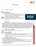 NCM 113 Study Guide 4 Health Statistics and Epidemiology