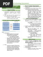 HEALTH TECHNOLOGY ASSESSMENT (Prelims)