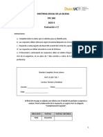 Prueba 2 Doctrina Social Iglesia