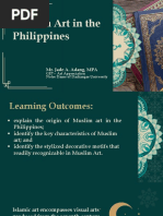 Lesson 11 Muslim Art in The Philippines