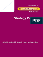 (Advances in Strategic Management) SZULANSKI ET AL - Strategy Process (Advances in Strategic Management Vol. 22) - Emerald Group Publishing Limited (2005)