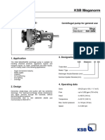 Meganorm KSB CENTRIFUGAL PUMP