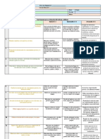 Rúbrica para Evaluar Trabajo Cotidiano, 4º Español, Marzo.