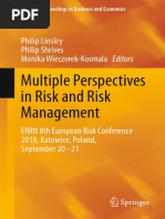 Multiple Perspectives in Risk and Risk Management: Philip Linsley Philip Shrives Monika Wieczorek-Kosmala Editors