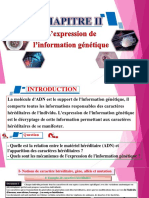 4 L'expression de L'information Génétique