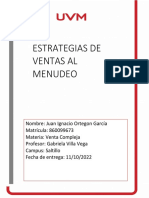 Estrategias de Ventas Al Menudeo