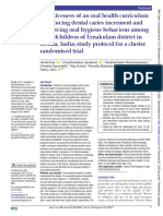 Effectiveness of an oral health curriculum in reducing dental caries increment and improving oral hygiene behaviour among schoolchildren of Ernakulam district in Kerala, India: study protocol for a cluster randomised trial