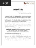 Feminicidio