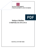 Syllabus - CorporateFinance - Autumn 2022