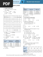 Maths Answer Year 9