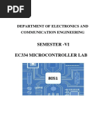 EC334 Microcontrollers Lab-Manual Final