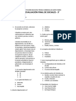 Evaluacion Final de Sociales 3 L