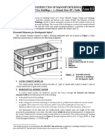 Earthquake Safe Construction of Masonry Buildings Zone III IV V