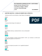 Educação Fisica Certinha Gabriel