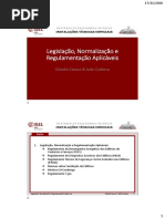 1 - ITE - Legislação, Normalização e Regulamentação Aplicáveis