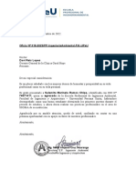 Carta de Presentación