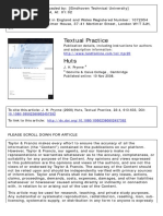 Huts (Textual Practice, Vol. 22, Issue 4) (2008)