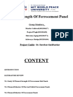 Flexural Strength of Ferrocement Pannel