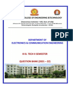 III b.tech-II Sem Question Bank