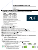 Principles of Inheritance and Variation