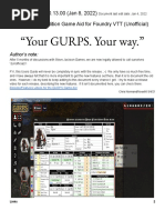 Guide For GURPS 4e On Foundry VTT