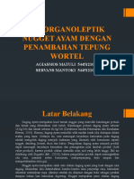 Uji Organoleptik Nugget Ayam Dengan Penambahan Tepung Wortel