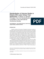 Standardisation of Outcome Studies in Patients With Lower Urinary Tract Dysfunction A Report On General Principles