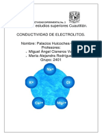 Previo #2. Conductividad de Electrolitos.