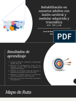 PDF Clase Online. Rehabilitación en Usuarios Adultos Con Lesión Cerebral y Medular Adquirida y Traumática