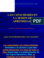 Capacidades y Sesion de Aprendizaje