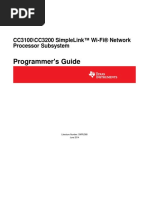 CC3100 Programmer's Guide