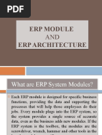 ERP MODULEandARCHITECTURE