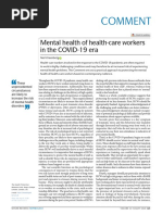 Comment: Mental Health of Health-Care Workers in The Covid-19 Era