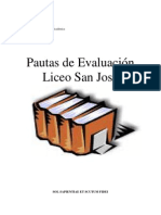 Pautas Evaluaciones