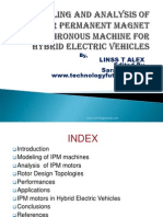 Interior Permanant Magnet Synchronous Machine For Hybrid Electric Vehicles