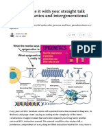 You Can't Take It With You - Straight Talk About Epigenetics and Intergenerational Trauma