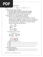 Chapter Two Bonding and Structure