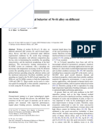 Wetting and Interfacial Behavior of Ni-Si Alloy On Different Substrates