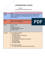 Iqra International School: Grade 8 Summative Assessment 2022-2023 Portion