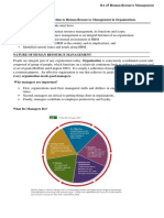 BA 25 UNIT I Introduction To Human Resource Management