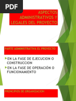 Aspectos Administrativos y Legales Del Proyecto