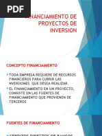 Financiamiento de Proyectos de Inversion