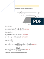 Example: Solving The Same Above Problem For Vertically Immersed Surfaces. Solution