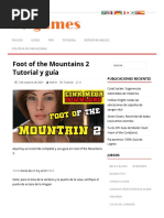 Guía y Recorrido de Foot of The Mountains 2 - Kosgames