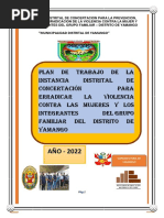 Plan de Trabajo Yamango Instancia Distrital de Concertación 2022