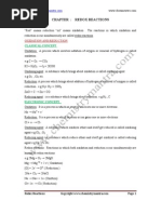 Chapter: Redox Reactions: Oxidation and Reduction