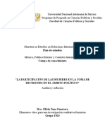 La Participación de Las Mujeres en La Toma de Decisiones en El Ámbito Político - 2