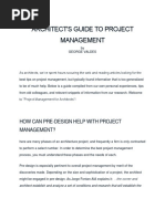 Architect, Project Management