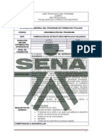 Tecnico Fabricacion de Estructuras Metalicas Soldadas