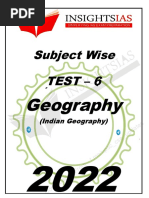 Subject Wise: Test - 6